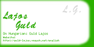 lajos guld business card